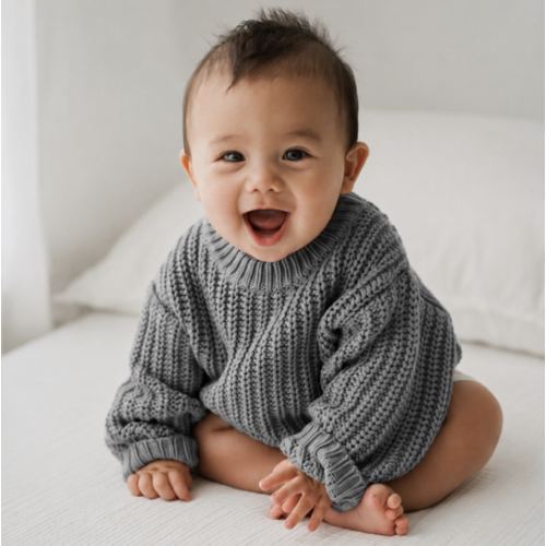 Braided Cotton Sweater