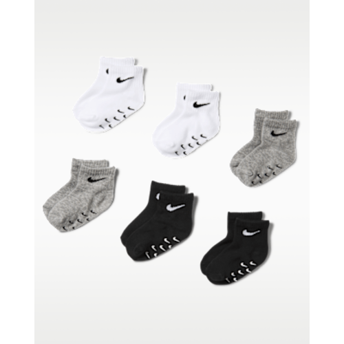 Nike Baby Core Swoosh Gripper Socks (6 Pairs). Nike.com