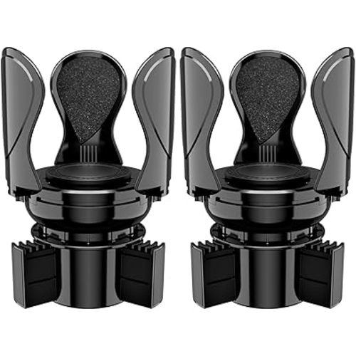 2Pack Car Cup Holder Expander, Cup Holder Extender Adapter with Expandable Arm and Adjustable Base, Compatible with Yeti Ramblers, Hydro Flasks,Stanley, Owala Most Coffee Mugs Bottles & Cups
