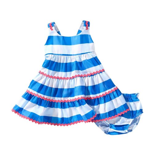 Bonnie Jean Baby Girls Sleeveless Checked-Printed Dress