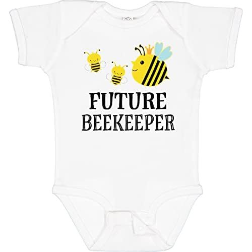 inktastic Future Beekeeper Honey Bee Baby Bodysuit