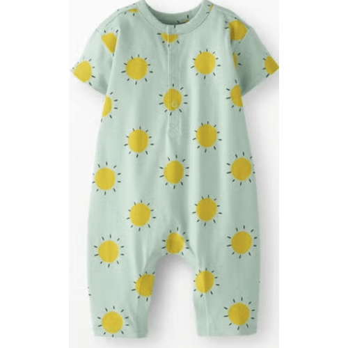Baby Henley Romper - 3-6 mos