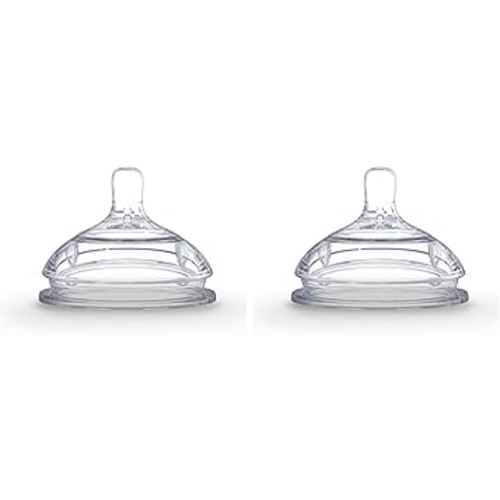 Comotomo Silicone Replacement Nipple, Fast Flow, 6+ Months, 2 Count (Pack of 2)