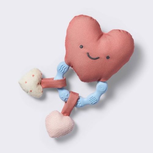Small Interactive Handheld Rattle Toy - Heart - Cloud Island™