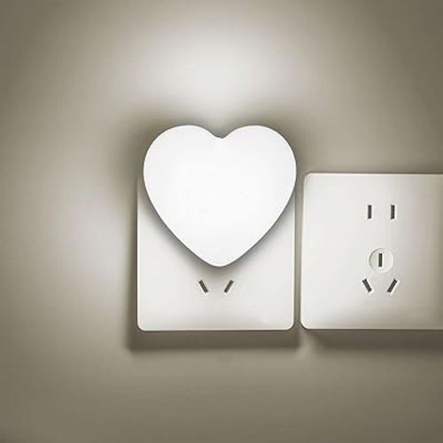 INZU Night Lights Plug into Wall, LED Night Light for Kids, Cute Nightlight with Auto Dusk to Dawn Sensor, LED Nightlight with Soft Warm Light for Bedroom, Nursery, Bathroom, Hallway (White)