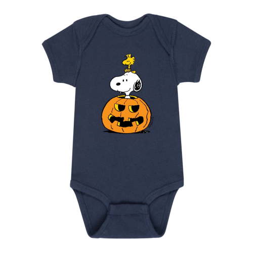 Peanuts - Snoopy Woodstock Pumpkin - Infant One Piece