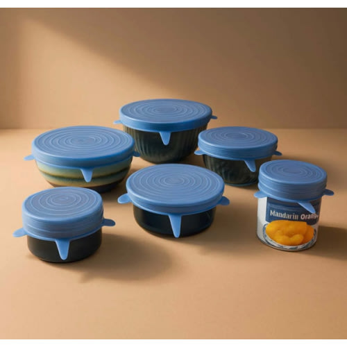 Stretchy Bowl Lids 6 Pack - Food-Safe Silicone – Zero Waste Outlet