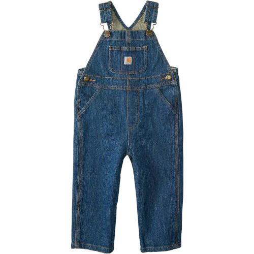 Carhartt Kid's CM8665 Washed Denim Bib Overall - Boys