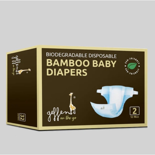 Biodegradable Bamboo Disposable Diapers | Geffen On The Go