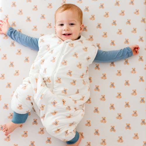 Bamboo Sleep Sack with Legs in Teddy Bear 1.0 TOG | Kyte Baby