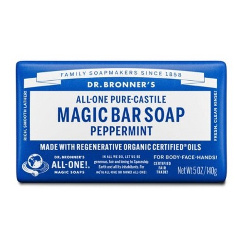 Dr. Bronner's All-One Pure-Castile Magic Bar Soap - Peppermint - 5oz