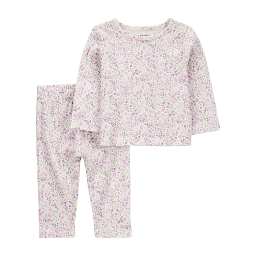 Baby 2-Piece Floral Long-Sleeve Tee & Pant Set - Carter's | Carter's