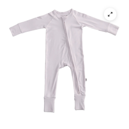 Bumbunny Baby | Convertible Footed Romper in Sea Shell