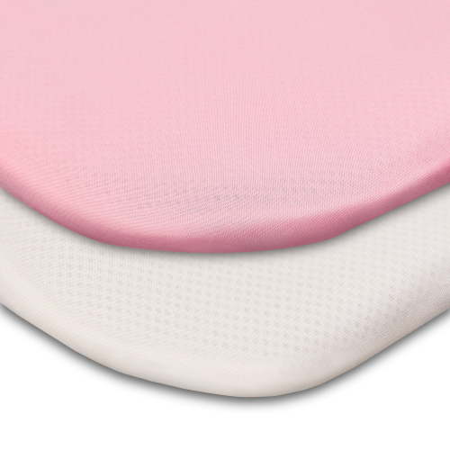 Parent's Choice Cotton Fitted Playard Sheets for Baby Girls, Pink, 2-Pack