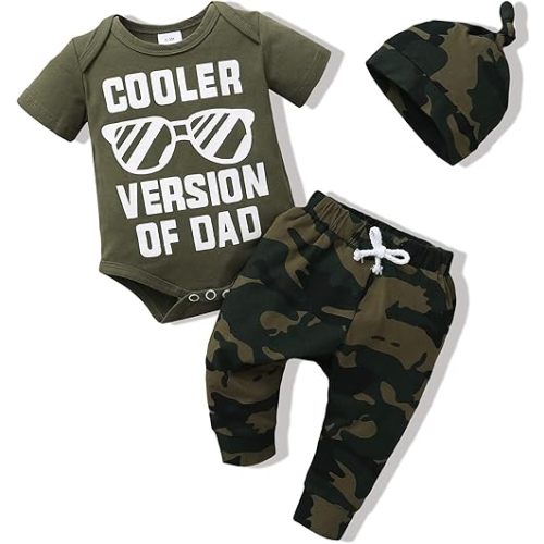 NZRVAWS Newborn Baby Boy Clothes Outfits Letter Prined Romper Pants Set Infant Baby Boy Clothing 0 3 6 9 12 18 Months