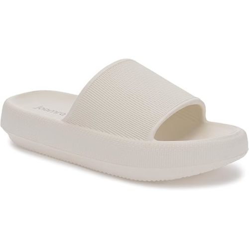 Joomra Pillow Slippers for Women and Men Non Slip Quick Drying Shower Slides Bathroom Sandals | Ultra Cushion | Thick Sole