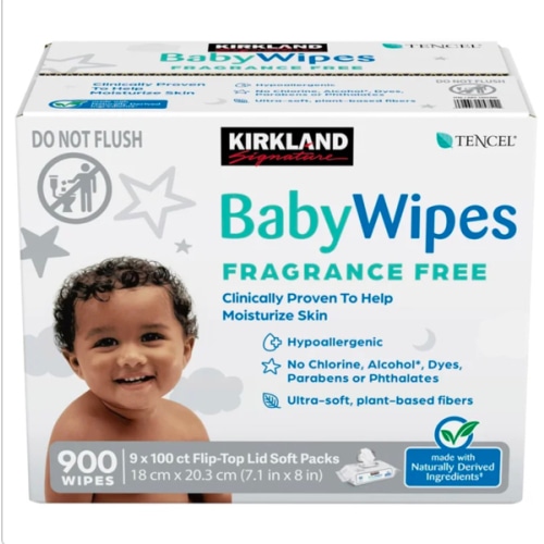 Kirkland Signature Baby Wipes Fragrance Free