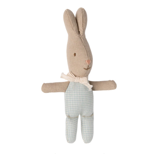 My Rabbit: Baby Rabbit in Blue Check - Maileg - Maileg USA