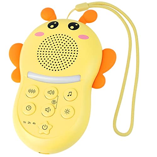 Portable Sound Machine for Baby,White Noise Sound Machine for Babies and Kids,Rechargeable Lullaby Machine with Light,Travel Sound Machine for Sleep,Great for Baby Registry Gift
