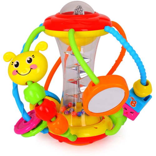 Baby Toys 6-12 Months Baby Rattle Activity Ball, Grip and Spin Rattle, Crawling Educational Toys