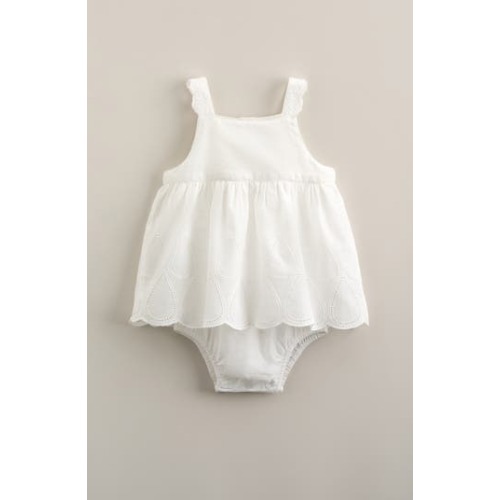 Scallop Skirted Bodysuit, 3M