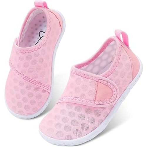 LeIsfIt Toddler Water Shoes Boys Girls Barefoot Aqua Socks Kids Breathable Quick-Dry Swim Shoes for Beach Pool Surf