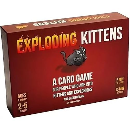 Exploding Kitten Party Card Game for 2–5 Players | Fast-Paced Strategy Game for Family & Friends | Easy to Learn
