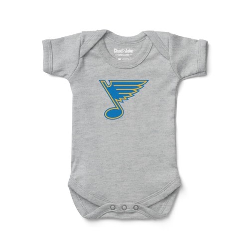 Newborn & Infant St. Louis Blues Chad & Jake Heather Gray Bodysuit
