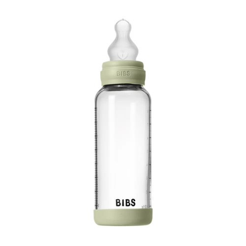 Baby Glass Bottle Set 8oz Silicone - Sage – Bibsworld store US