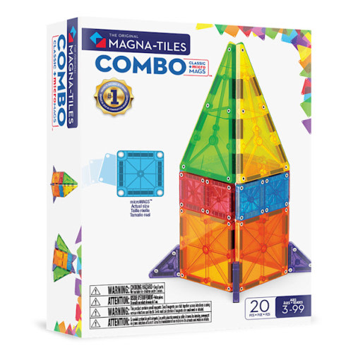 MAGNA-TILES Combo 20-Piece Magnetic Construction Set