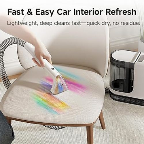 uwant 18Kpa Portable Carpet Cleaner Powerful Suction Spot Cleaner for Deep Cleaning Self-Cleaning Upholstery Cleaner Machine with Exclusive Specialty Tools