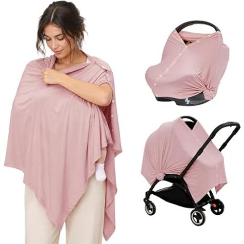 FUNUPUP Nursing Cover for Breastfeeding & Pumping, Soft Breathable Modal