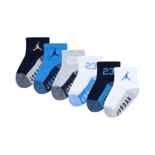Baby and Toddler Boys Core Jumpman Ankle Socks, Pack of 6