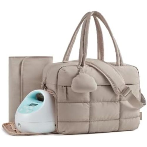 BAGSMART Bolsa de pañales, bolsa de extractor de leche, bolsa de pañales