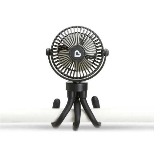 Munchkin - Stroller Fan Portable Baby Cooling System with 4 Speeds, Rechargeable Battery, and Entertaining LED