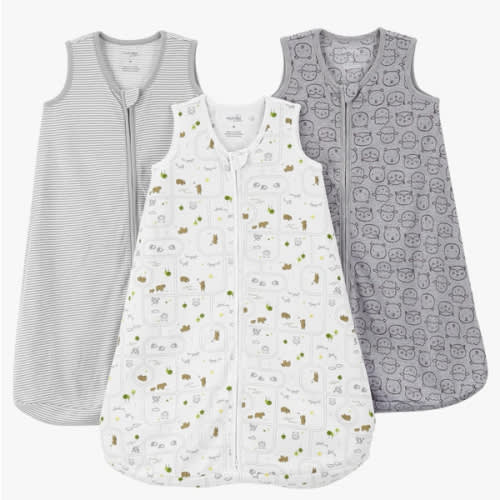 Simple Joys by Carter's Unisex Babies' Microfleece Sleepbag Wearable Blanket, Pack of 2