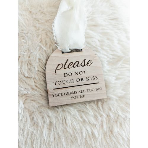 Please do not touch or kiss| Your germs are too big for me| carseat tag| baby germ sign| baby shower gift