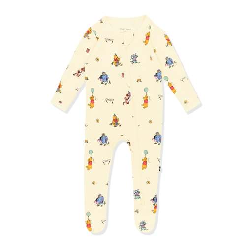 Zippered Footie - Winnie the Pooh Celebration, 0-3 Months