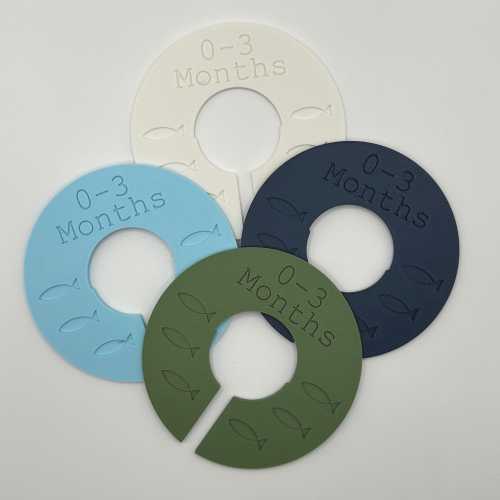 Fish Baby Closet Dividers: Newborn to 5T Size Organizers
