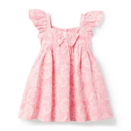 Girl Pink Cupcake Floral The Embroidered Bloom Dress by Janie and Jack