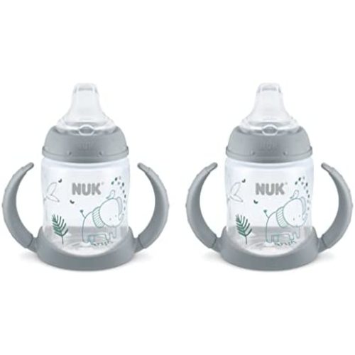 NUK Learner 5 ounce Sippy Cup, Elephant Pack of 2