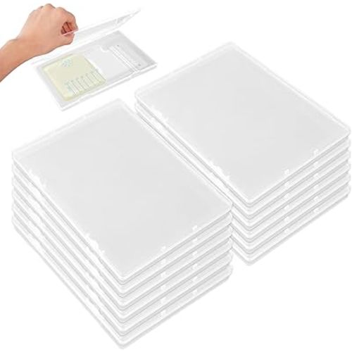 12pcs Breast Milk Storage Containers for Fridge, Flat Breastmilk Freezer Organizer Breast Milk Storage, Space Saving Breastmilk Storage Container Breastfeeding Bag Organization 7.87 X 4.72 X 0.67In