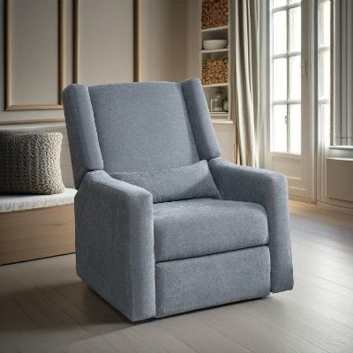 Home Imports Emporium Power Recliner Glider With Usb Ports In Light Gray