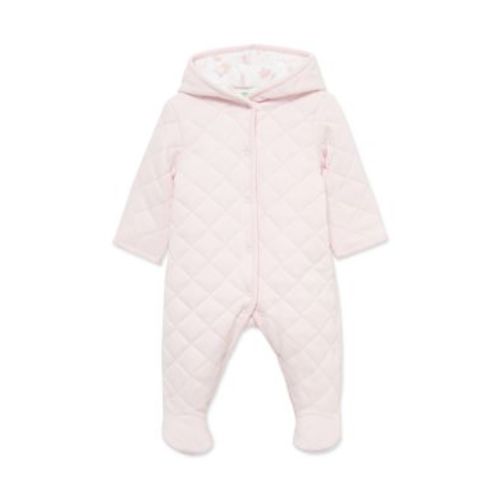 Baby Girls Dainty Bears Quilted Pram
