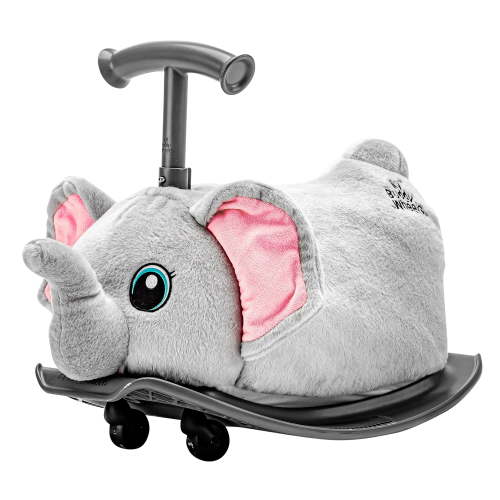 Yvolution My Buddy Roller 2-in-1 Elephant Plush Ride-On Toy, Rocker & Ride-On Modes, Ages 10–36 Months