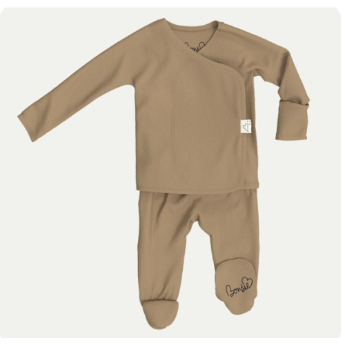 Footie - Mocha – Bonsie Skin to Skin Babywear