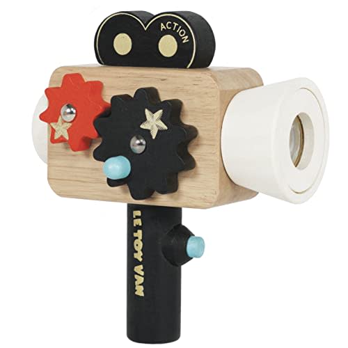 Le Toy Van - Educational Wooden Toy Hollywood Film Camera | Kids Pretend Role Play Toy - Suitable For 3 Years + (TV334) Medium