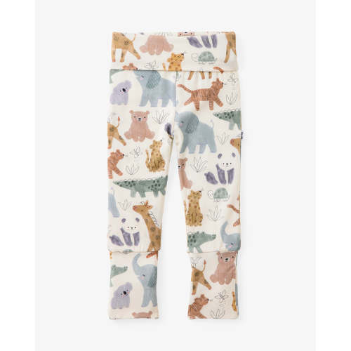 Sweet Safari Fold-Over Legging – Little Sleepies