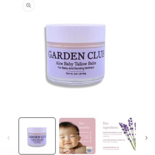 Mother's Helper Tallow Cream (All Over Mother & Baby) – Garden Club