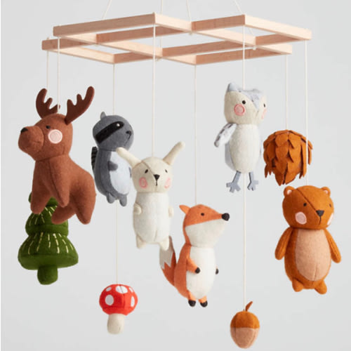 Woodland Animal Baby Nursery Mobile